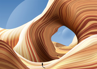 Antelope Canyon Art © Bryan Vectorartist
