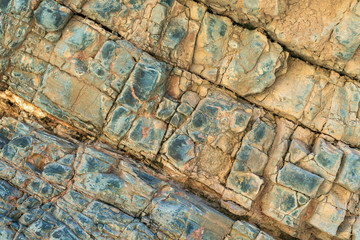 Abstract rock block texture close up