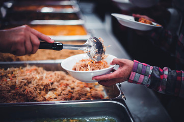 Free food donation to the poor