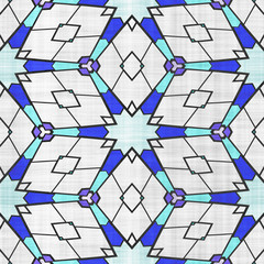 Mosaic winter motif- seamless creative