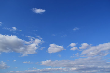 The sky and the clouds are bright and beautiful