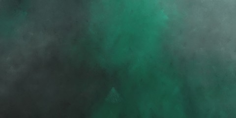 abstract painted artistic old horizontal background header with dark slate gray, teal blue and dim gray color