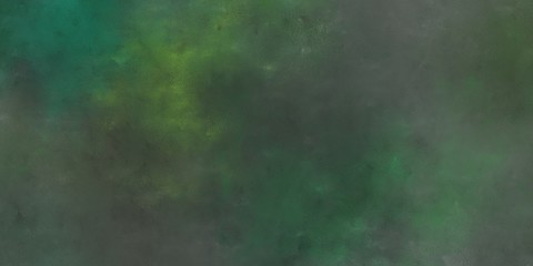 abstract painted artistic vintage horizontal background design with dark slate gray, dark olive green and dim gray color