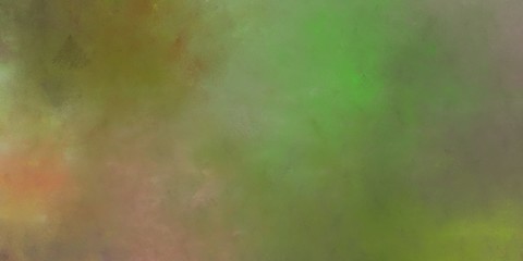 abstract painted artistic retro horizontal texture with pastel brown, peru and dark olive green color