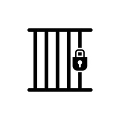 Jail icon trendy