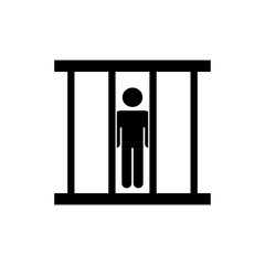 Jail icon trendy