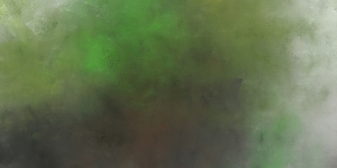 abstract painted artistic grunge horizontal texture background  with dark olive green, ash gray and gray gray color
