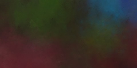 Obraz premium abstract painted artistic vintage horizontal header with very dark blue, very dark green and dark slate gray color
