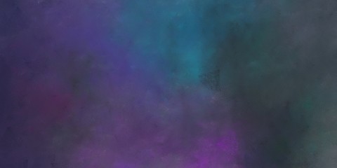 abstract painted artistic vintage horizontal texture background  with dark slate gray, dark slate blue and teal blue color