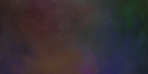 abstract painted artistic grunge horizontal background with very dark violet, very dark blue and dark olive green color