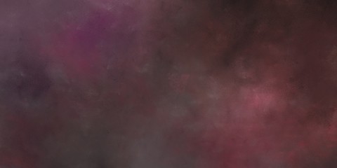 abstract painted artistic grunge horizontal background with old mauve, very dark pink and pastel brown color
