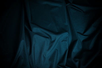 Blue wavy curtain background and texture