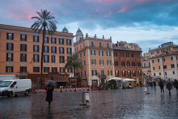 Fototapeta premium Plaza of Spain in Rome.