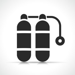 Illustration of gas bottle icon