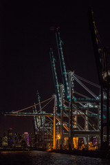 Miami Port at Night