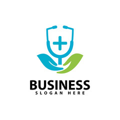 Medical logo template design vector icon illustration