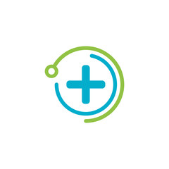 Medical logo template design vector icon illustration