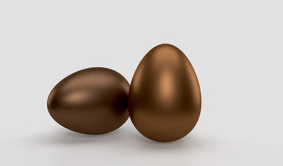  Happy Easter day celebration party festival. The 3D luxury easter Eggs with different patterns for banner, greeting card, social media advertising. On background abstract. 3d rendering.