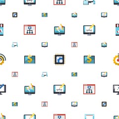 screen icons pattern seamless