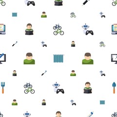 pictogram icons pattern seamless