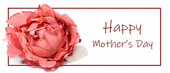 Happy Mother's Day with Pink Rose