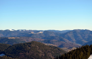 Blick vom Belchen auf den Schwarzwald