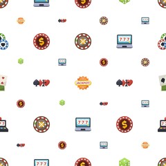 gamble icons pattern seamless
