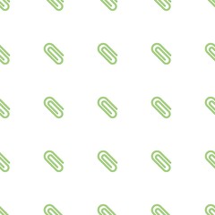 Paperclip icon pattern seamless isolated on white background