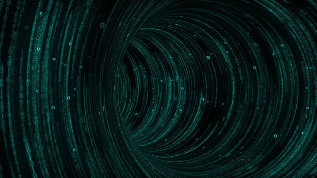 Matrix portal with a round perspective