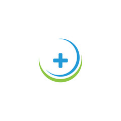 Obraz premium Medical logo template design vector icon illustration