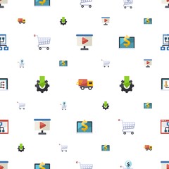 training icons pattern seamless
