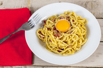 spaghetti à la carbonara
