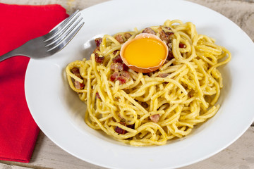 spaghetti à la carbonara