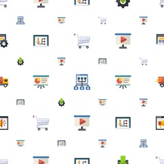 training icons pattern seamless