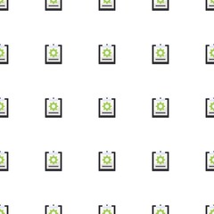 project icon pattern seamless isolated on white background