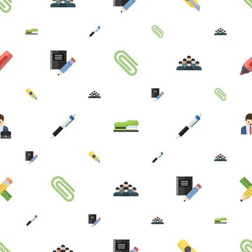 office icons pattern seamless