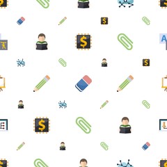 school icons pattern seamless