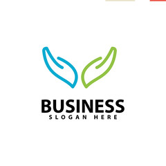 Hand logo template design vector icon illustration