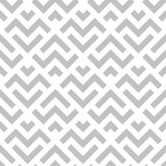 Abstract geometric pattern with stripes, lines. Seamless vector background. White and grey ornament. Simple lattice graphic design.