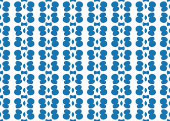 Seamless geometric pattern design illustration. Background texture. In blue, white colors.