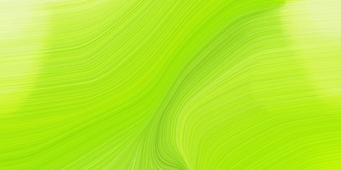 colorful creative fluid marble with modern curvy waves background illustration with green yellow, khaki and yellow green color