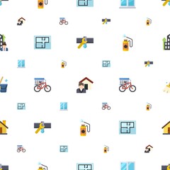 house icons pattern seamless