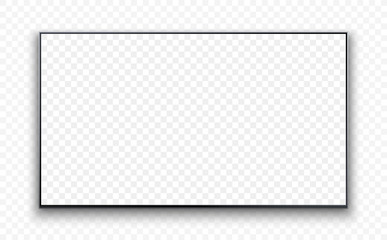 Mockup Realistic frameless television screen with blank screen for your design. Vector illustration Ai 10