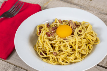spaghetti à la carbonara