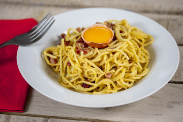spaghetti à la carbonara