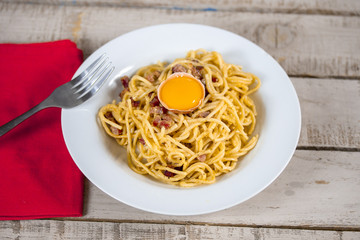 spaghetti à la carbonara