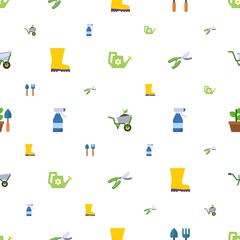 gardening icons pattern seamless