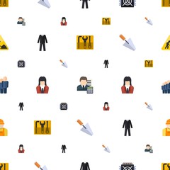 worker icons pattern seamless