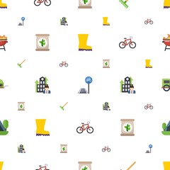 outdoor icons pattern seamless