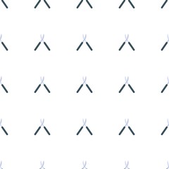 Gardening scissors icon pattern seamless isolated on white background